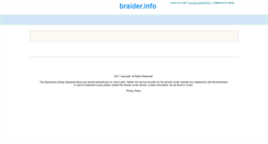 Desktop Screenshot of braider.info