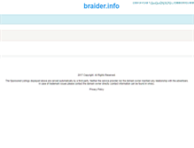 Tablet Screenshot of braider.info